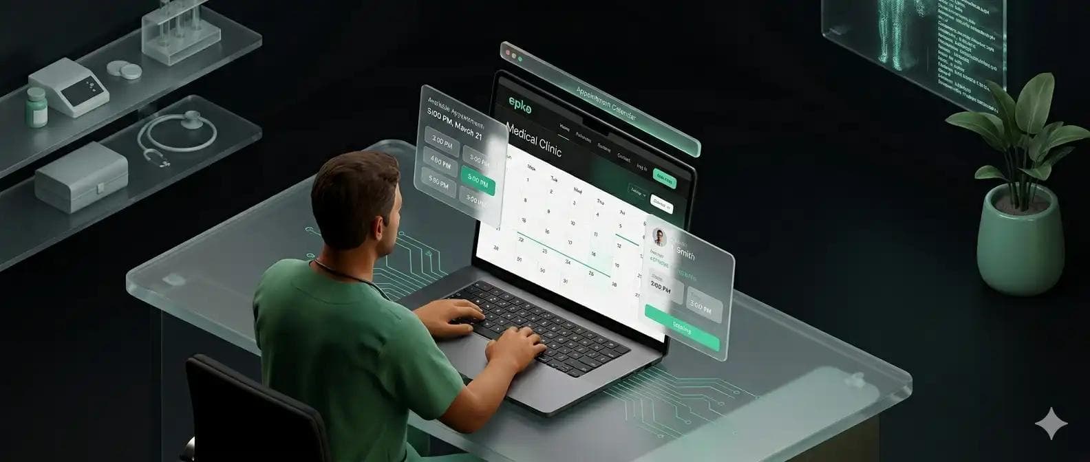 clinic website illustration epko